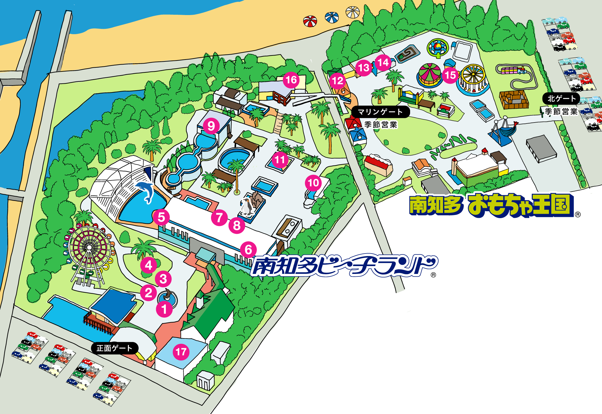 園内のマップ画像