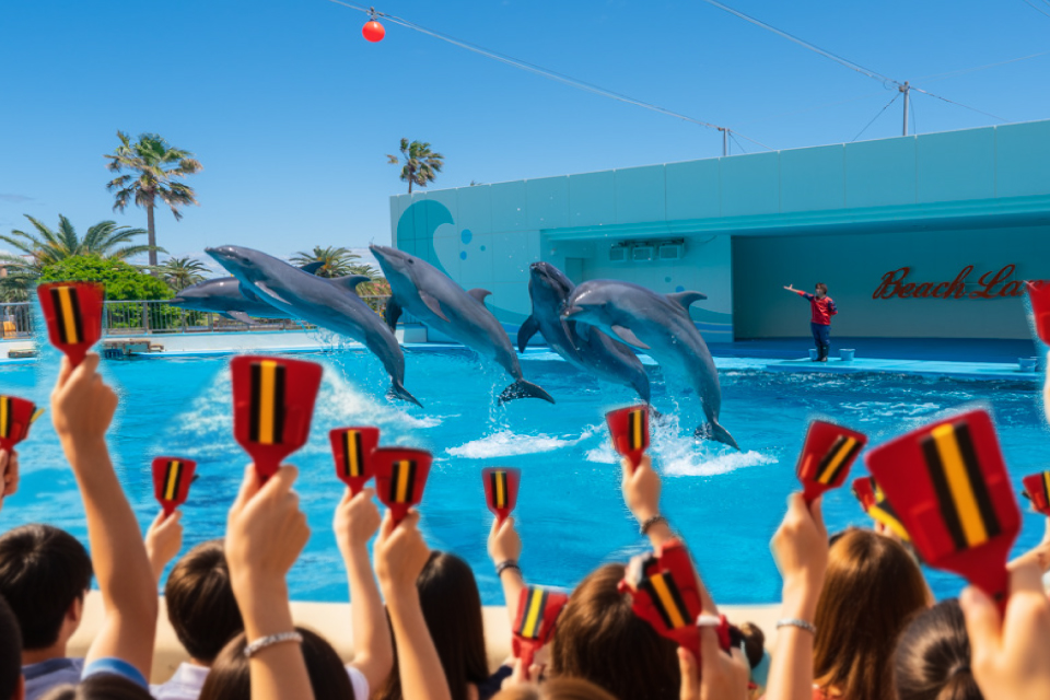 アシカ・イルカショー - 体験型水族館とおもちゃ遊園地 南知多ビーチ