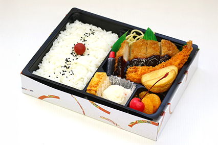 ロースかつ&エビフライ弁当