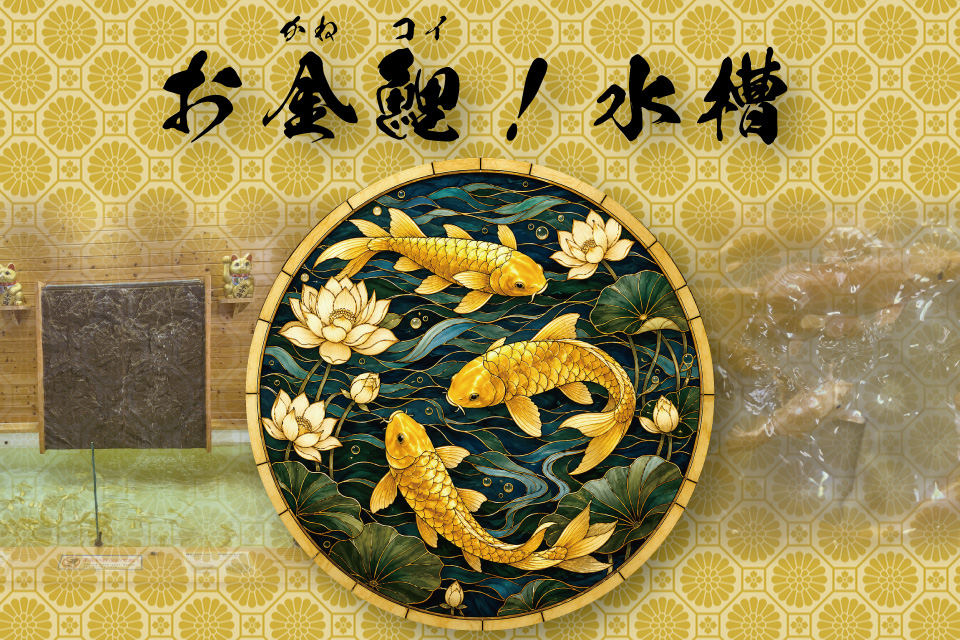 お金(かね)鯉(コイ)!水槽OPEN